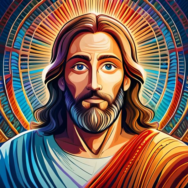 Firefly humoristische afbeelding jezus met hypnotische blik 94482 Thumbnail